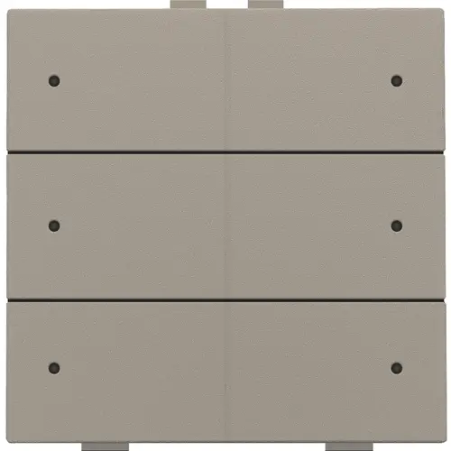 Niko 123-52206 drukknop 6-voudig met LED en comfortsensoren Niko Home Control bronze coated