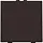 Niko 124-52201 drukknop 1-voudig met LED en comfortsensoren Niko Home Control dark brown coated