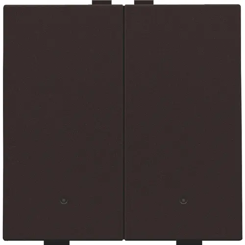 Niko 124-52202 drukknop 2-voudig met LED en comfortsensoren Niko Home Control dark brown coated