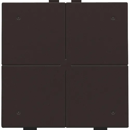 Niko 124-52204 drukknop 4-voudig met LED en comfortsensoren Niko Home Control dark brown coated