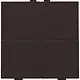 Niko 124-52204 drukknop 4-voudig met LED en comfortsensoren voor Niko Home Control dark brown coated