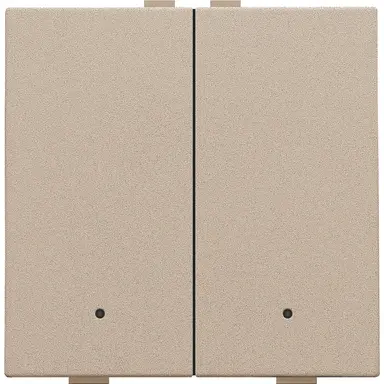 Niko 157-52202 drukknop 2-voudig met LED en comfortsensoren voor Niko Home Control champagne coated