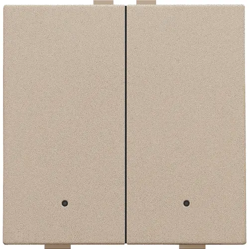 Niko 157-52202 drukknop 2-voudig met LED en comfortsensoren voor Niko Home Control champagne coated