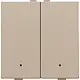 Niko 157-52202 drukknop 2-voudig met LED en comfortsensoren voor Niko Home Control champagne coated