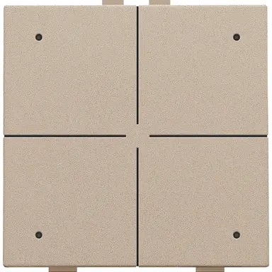 Niko 157-52204 drukknop 4-voudig met LED en comfortsensoren voor Niko Home Control champagne coated