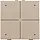 Niko 157-52204 drukknop 4-voudig met LED en comfortsensoren Niko Home Control champagne coated