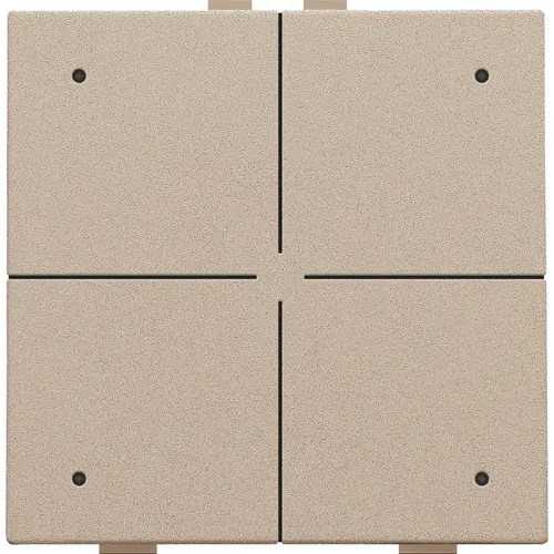Niko 157-52204 drukknop 4-voudig met LED en comfortsensoren Niko Home Control champagne coated