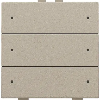 Niko 157-52206 drukknop 6-voudig met LED en comfortsensoren voor Niko Home Control champagne coated