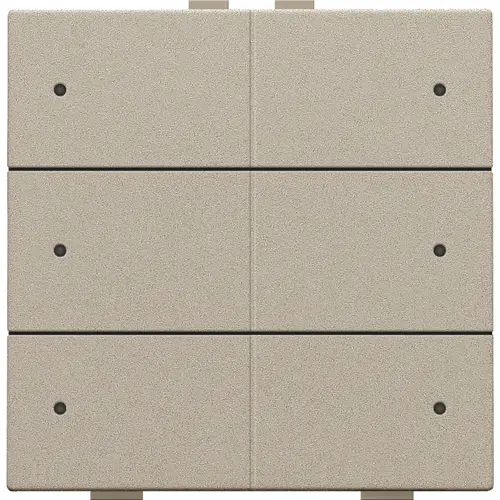 Niko 157-52206 drukknop 6-voudig met LED en comfortsensoren voor Niko Home Control champagne coated