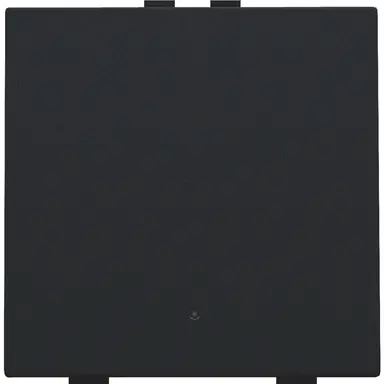 Niko 161-52201 drukknop 1-voudig met LED en comfortsensoren voor Niko Home Control black coated