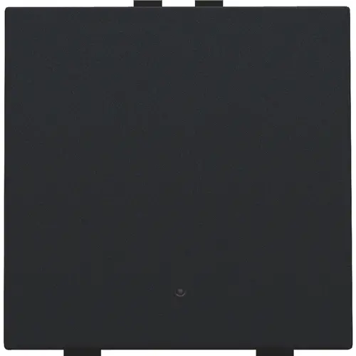 Niko 161-52201 drukknop 1-voudig met LED en comfortsensoren Niko Home Control black coated