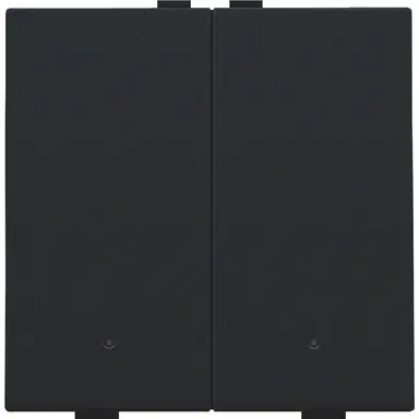 Niko 161-52202 drukknop 2-voudig met LED en comfortsensoren voor Niko Home Control black coated