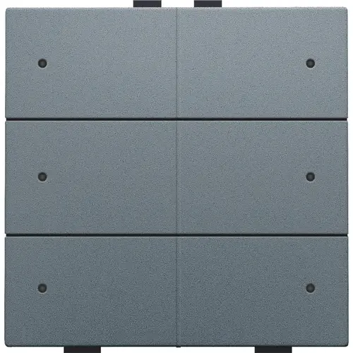 Niko 220-52206 drukknop 6-voudig met LED en comfortsensoren Niko Home Control blue grey coated