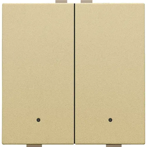 Niko 221-52202 drukknop 2-voudig met LED en comfortsensoren voor Niko Home Control gold coated