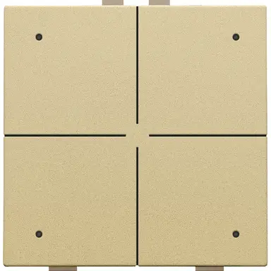 Niko 221-52204 drukknop 4-voudig met LED en comfortsensoren voor Niko Home Control gold coated