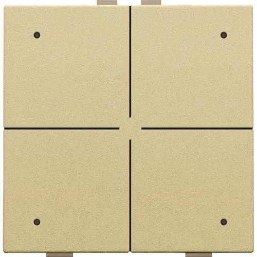 Niko 221-52204 drukknop 4-voudig met LED en comfortsensoren Niko Home Control gold coated