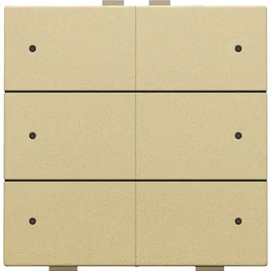 Niko 221-52206 drukknop 6-voudig met LED en comfortsensoren voor Niko Home Control gold coated