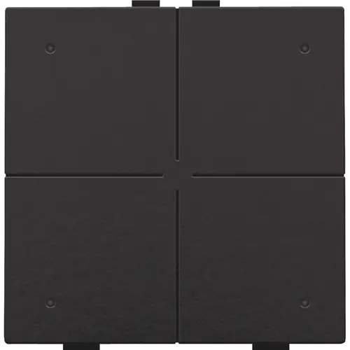 Niko 200-52204 drukknop 4-voudig met LED en comfortsensoren Niko Home Control piano black coated