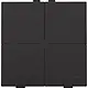 Niko 200-52204 drukknop 4-voudig met LED en comfortsensoren voor Niko Home Control piano black coated