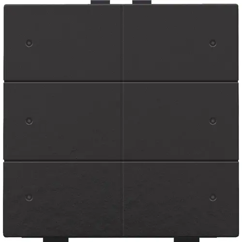 Niko 200-52206 drukknop 6-voudig met LED en comfortsensoren Niko Home Control piano black coated