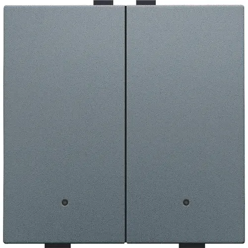 Niko 220-52202 drukknop 2-voudig met LED en comfortsensoren Niko Home Control blue grey coated