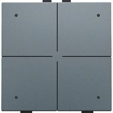 Niko 220-52204 drukknop 4-voudig met LED en comfortsensoren voor Niko Home Control blue grey coated