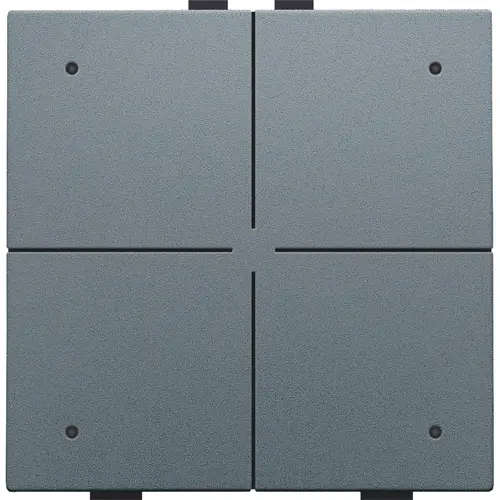 Niko 220-52204 drukknop 4-voudig met LED en comfortsensoren voor Niko Home Control blue grey coated