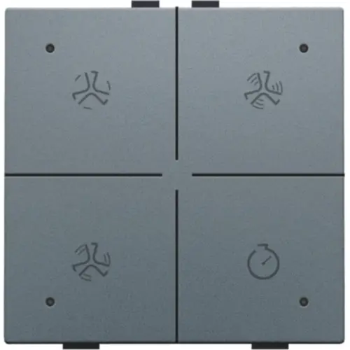 Niko 220-52054 ventilatiebediening met LED voor Niko Home Control blue grey coated