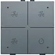Niko 220-52054 ventilatiebediening met LED voor Niko Home Control blue grey coated