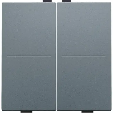 Niko 220-00007 tweevoudige toets voor draadloze schakelaar blue grey coated