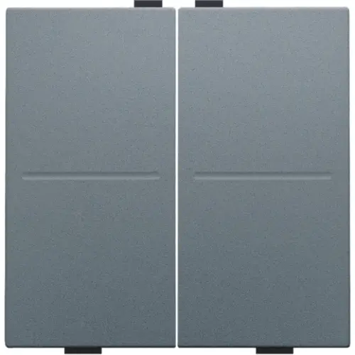 Niko 220-00007 tweevoudige toets voor draadloze schakelaar blue grey coated