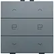 Niko 220-51036 jaloeziebediening 2-voudig voor Niko Home Control blue grey coated