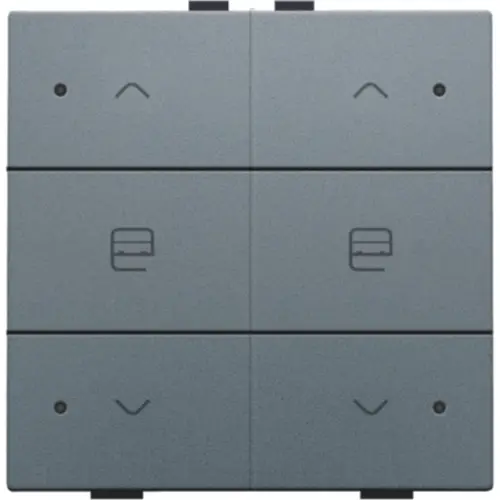 Niko 220-52036 jaloeziebediening 2-voudig met LED voor Niko Home Control blue grey coated