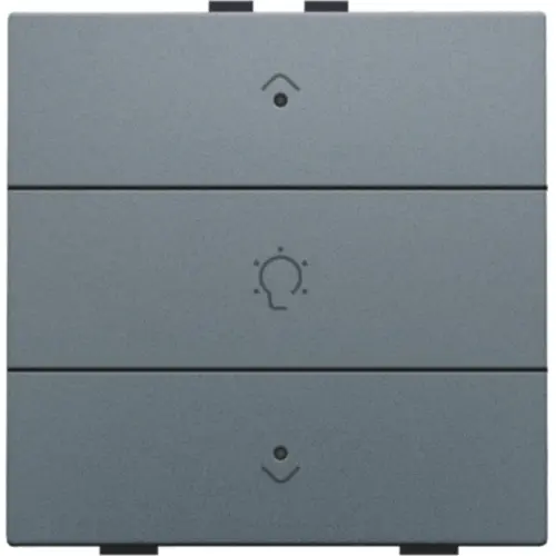 Niko 220-52043 dimbediening 1-voudig met LED en symbool voor Niko Home Control blue grey coated