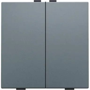 Niko 220-51002 drukknop 2-voudig voor Niko Home Control blue grey coated