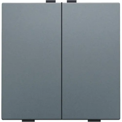 Niko 220-51002 drukknop 2-voudig voor Niko Home Control blue grey coated