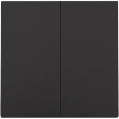 Niko 200-51002 drukknop 2-voudig voor Niko Home Control piano black coated