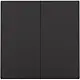 Niko 200-51002 drukknop 2-voudig voor Niko Home Control piano black coated