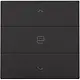 Niko 200-51033 jaloeziebediening 1-voudig voor Niko Home Control piano black coated