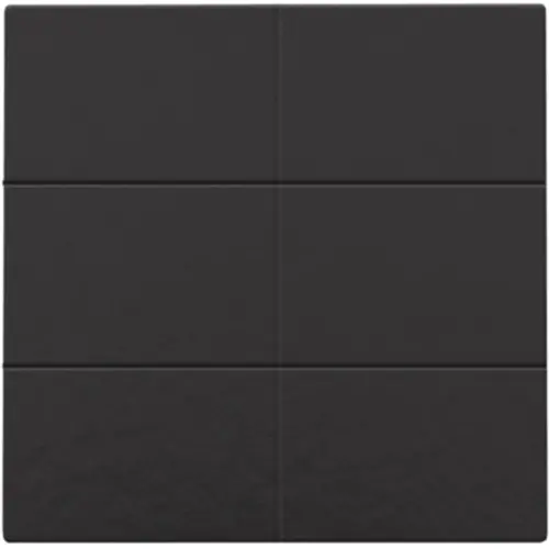 Niko 200-51006 drukknop 6-voudig voor Niko Home Control piano black coated
