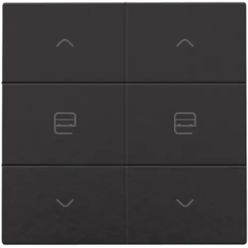 Niko 200-51036 jaloeziebediening 2-voudig voor Niko Home Control piano black coated