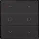 Niko 200-51036 jaloeziebediening 2-voudig voor Niko Home Control piano black coated