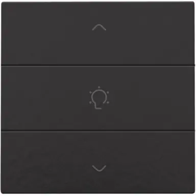Niko 200-51043 dimbediening 1-voudig met symbool voor Niko Home Control piano black coated