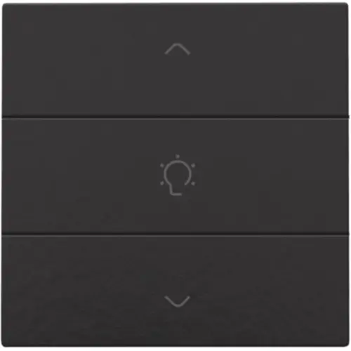 Niko 200-51043 dimbediening 1-voudig met symbool voor Niko Home Control piano black coated