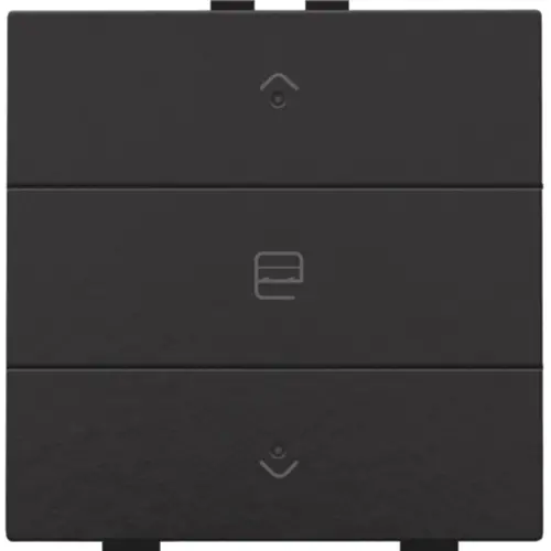 Niko 200-52033 jaloeziebediening 1-voudig met LED voor Niko Home Control piano black coated