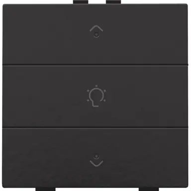 Niko 200-52043 dimbediening 1-voudig met LED en symbool voor Niko Home Control piano black coated