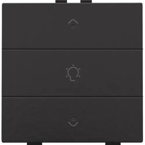 Niko 200-52043 dimbediening 1-voudig met LED en symbool voor Niko Home Control piano black coated