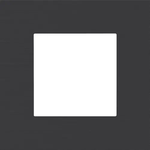 Niko 224-76100 afdekraam 1-voudig Pure alu black brushed