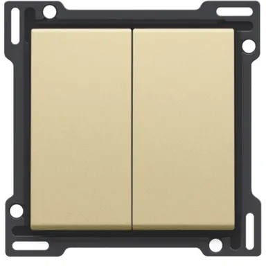 Niko 221-61505 schakelwip 2-voudig gold coated