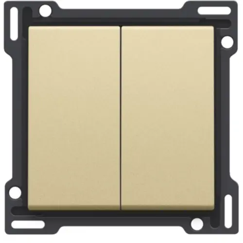 Niko 221-61505 schakelwip 2-voudig gold coated
